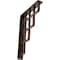 Ekena Millwork Diane Wrought Iron Bracket, (Single center brace), Antiqued Copper 1 1/2"W x 7 1/2"D x 10"H BKTM01X07X10SDIACO - alternate 1